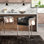 Calvin Upholstered Stool with Metal Frame