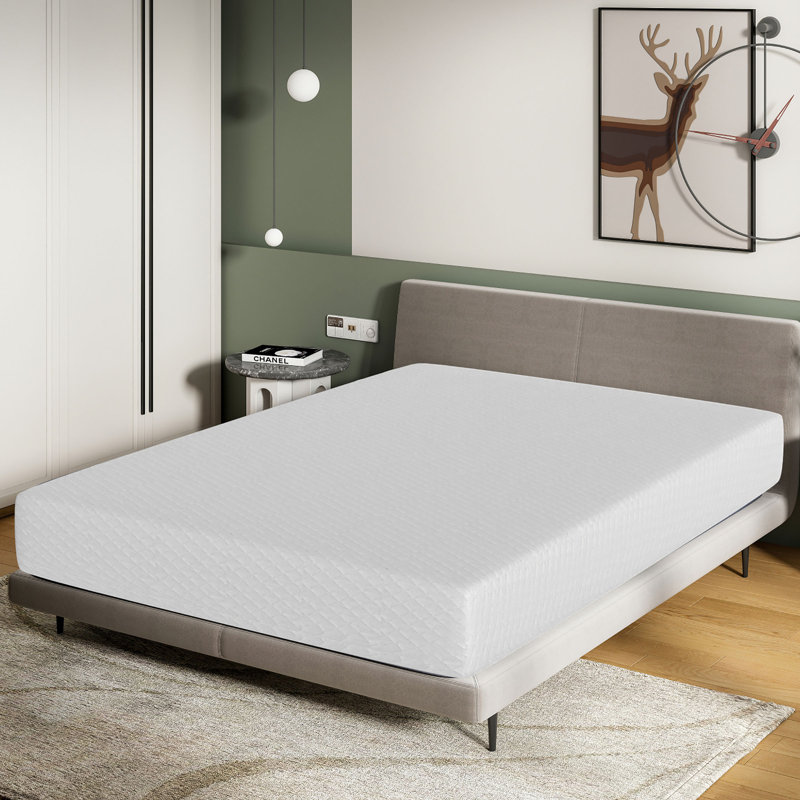 10-Inch Medium Firm Gel Memory Foam Mattress, Cooling Pressure Relief Mattress in a Box with Supportive Foam, Full Size, 10"