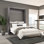 Lit escamotable mural peu encombrant Arlex pour chambre d'amis ou bureau personnel