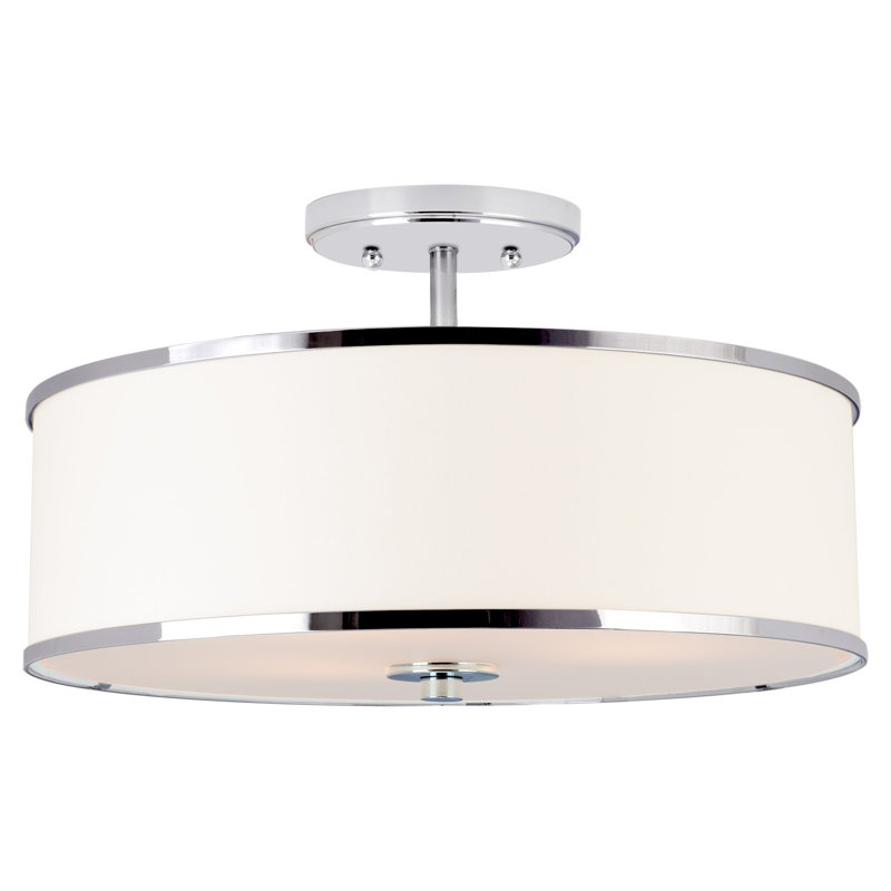 Plafonnier semi-encastré 3 lumières 15,25 "decarlos
