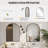 Lunara Arch Wall Mirror with Tempered Glass & Aluminum Alloy Framed for Accent/Vanity/Bathroom-1285203489