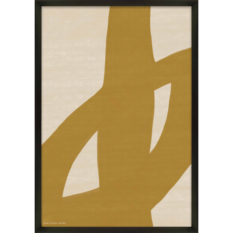 «Depner Form & Fusion Form And Fusion 1», reproduction encadrée, Papier avec cadre noir, H 25 po x l 17,5 po x P 1,25 po