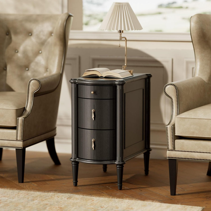 Retro Side Table, Black