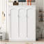Lit escamotable double pleine grandeur avec tablettes, blanc