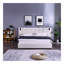 Très grand lit plateforme tapissier hydraulique en velours avec 2 tablettes, 2 lampes de lecture et port USB, beige-419364870