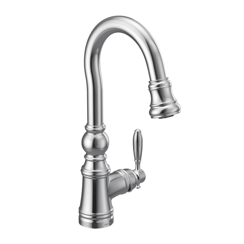 Weymouth Pull Down Bar Faucet with Power Clean, Chrome