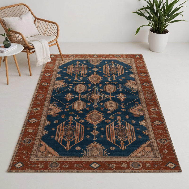 Tapis intérieur et extérieur ArtDeco, Rectangle 5 pi x 7 pi