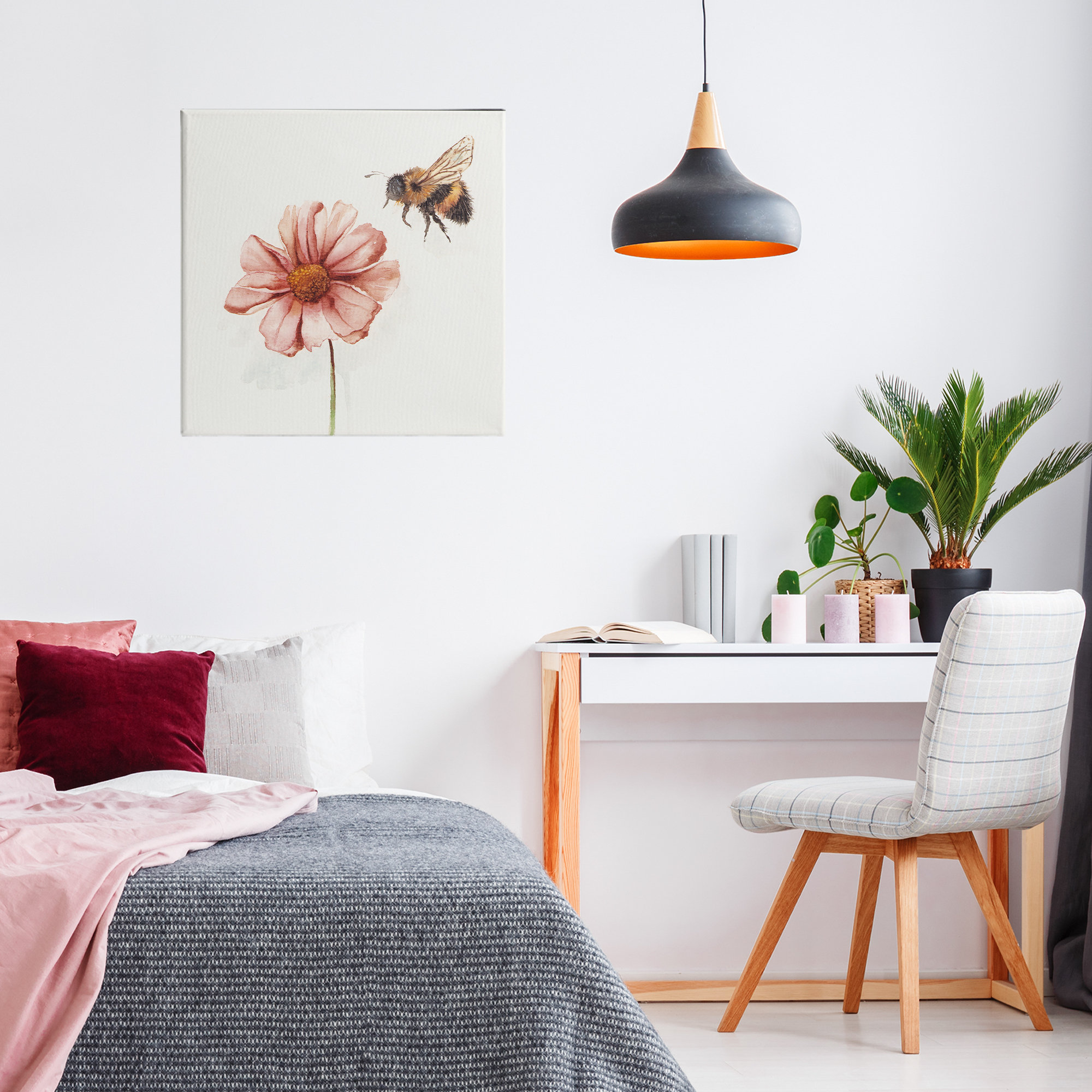 Ebern Designs Spring Pollination Bee Canvas, design by Cady Driver ...