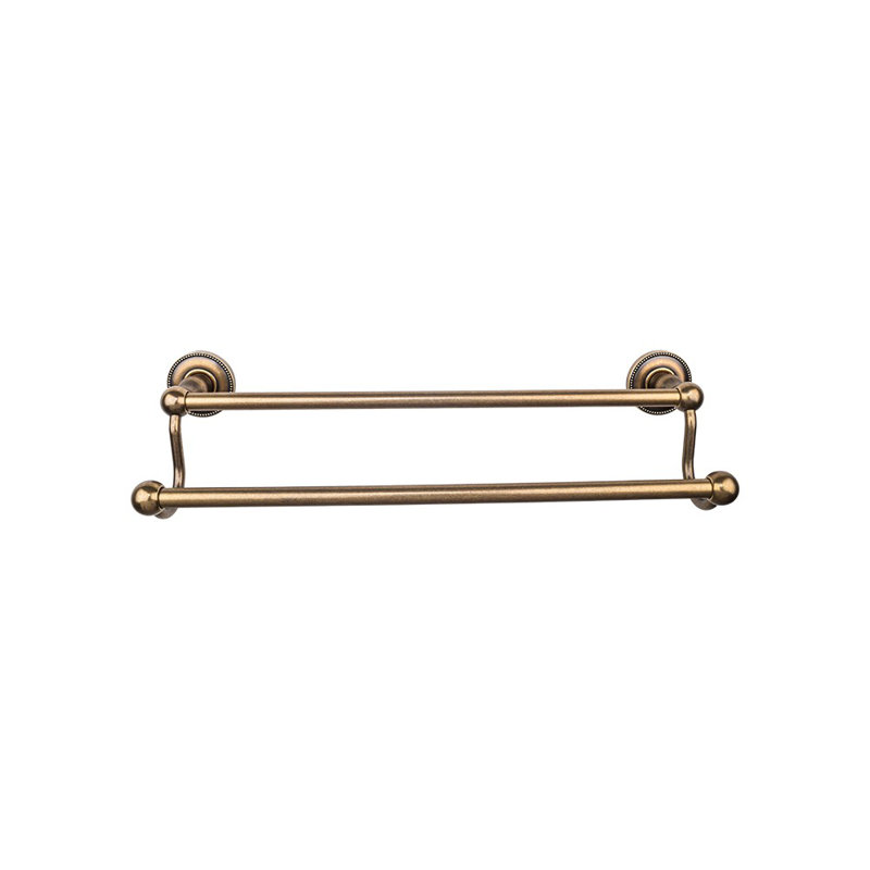 Edwardian Bath Double 32 1/2" Wall Mounted  Towel Bar, German Bronze