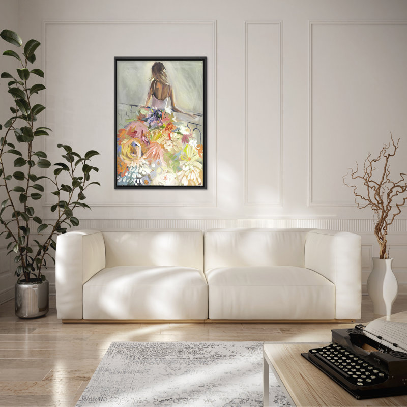 Nature Inspired Blossom Reverie: The Enigmatic Backdrop, 40" H x 30" W