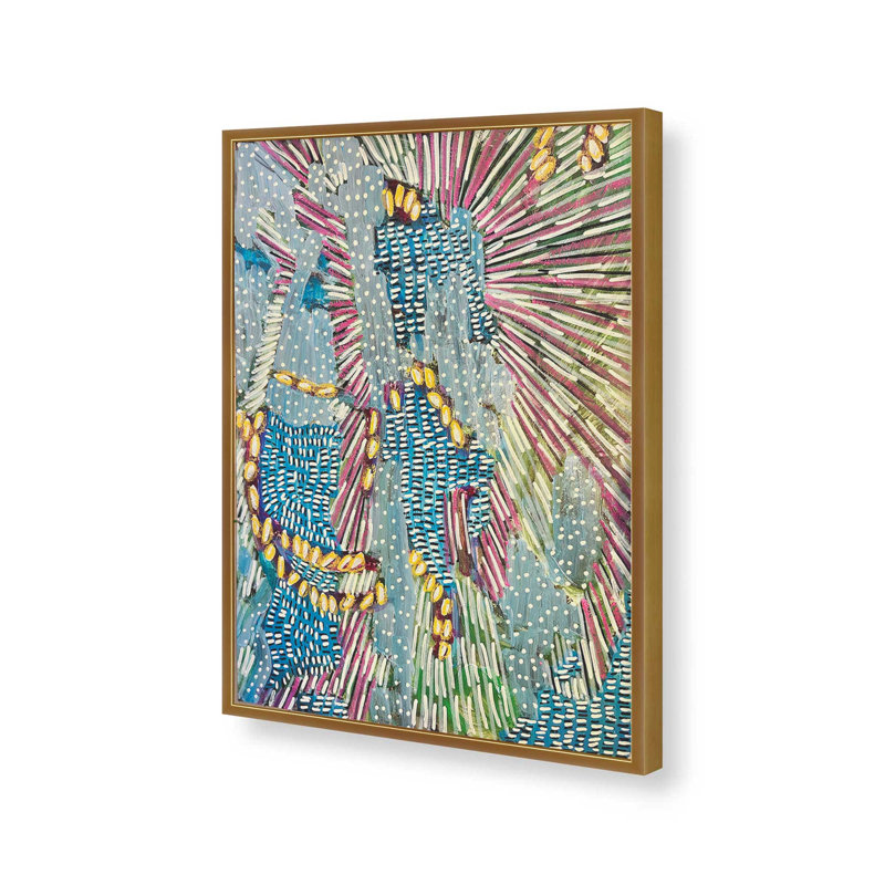 «Faery Falls» par K'era Morgan, reproduction d'art, l 30 po x H 40 po, Impression encadrée, Doré