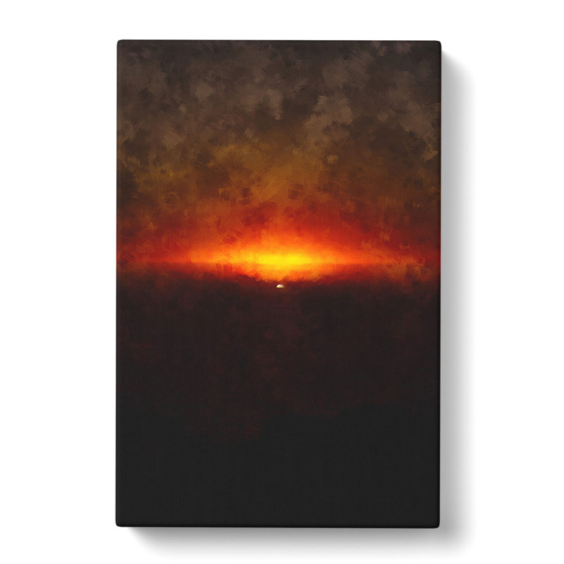 Striking Sunset - Wrapped Canvas Painting, 60cm H x 40cm W x 3cm D