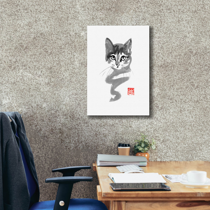 'Chat Line' by Pechane, Canvas Wall Art, 26" H x 18" W