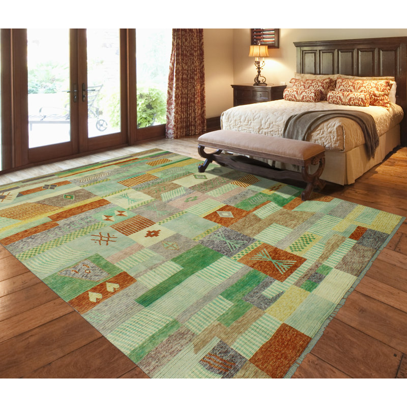 Kaynon One-of-a-Kind 8'11 x 12'3 New Age Rectangle Wool Area Rug in