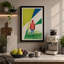 Figure in Red Retro - Wrapped Canvas-798996549-798996550