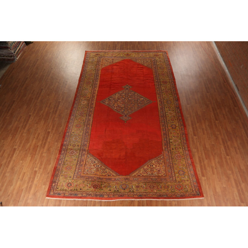 Tapis traditionnel avant teinture végétale pré-1900 10 x 17