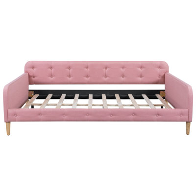Upholstered Daybed with 4 Support Legs