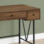 Bureau d'ordinateur transitionnel de 30,5 pouces de hauteur avec tiroirs, en noyer.-1663353533