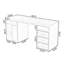 Bureau double caisson en bois massif avec 3 tiroirs Burlywood-2035248640