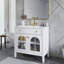 Meuble-lavabo autoportant avec tablette de rangement-1993874141