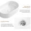 Lavabo de salle de bain ovale au-dessus du comptoir, lavabo vasque en porcelaine blanche de 19 po x 12 po, lavabo de meuble-lavabo moderne, lavabo en céramique Art