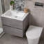 Gaze 600mm Single Bathroom Vanity with Integrated Polyglomerate Basin-36815159