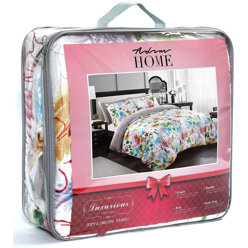 Duvet Cover Set with Pillowcases, Single Duvet Cover + 1 Standard Pillowcase