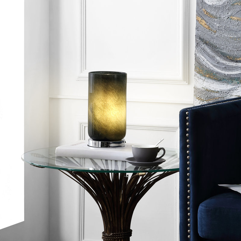 Lampe de table 11 po Mahaffie, gris, gris