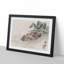 Resting Birds by Kono Bairei - Picture Frame Painting Print-55599036-55599041