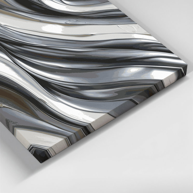 Art mural sur toile DiagonalStripes, H 12 po x l 12 po