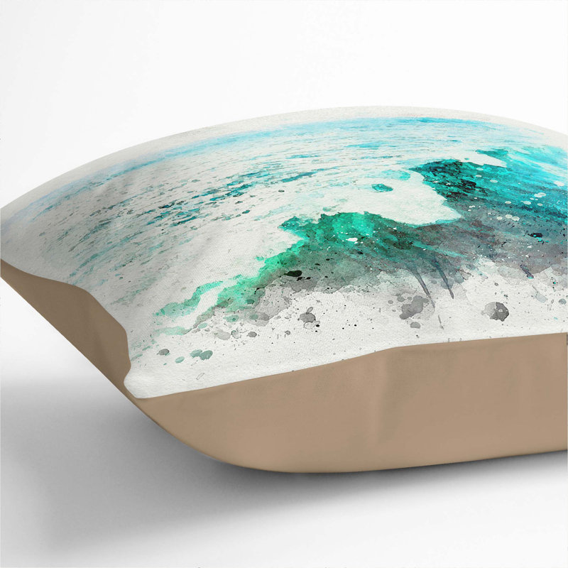Square Throw Cushion, 40cm H x 40cm W x 15cm D, Stone