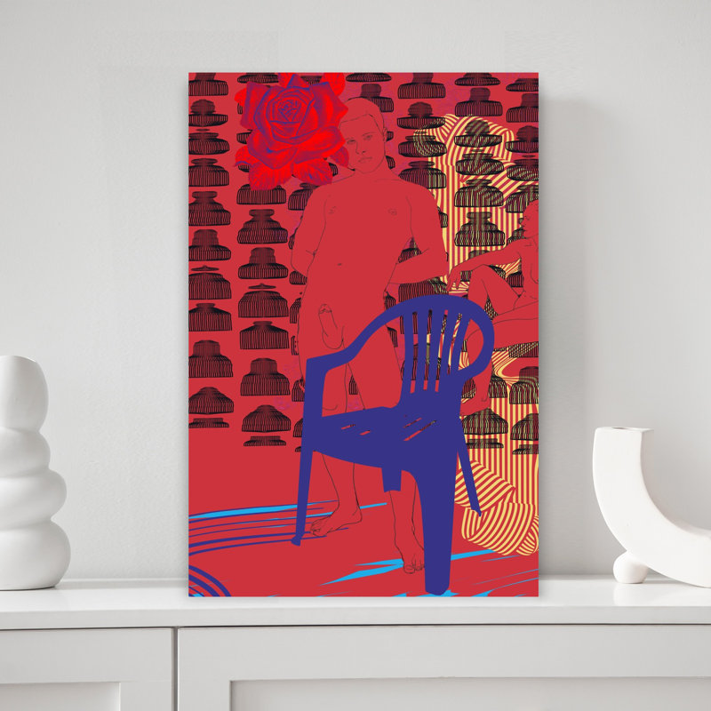 Art contemporain contemporain abstrait, H 18 po x l 12 po