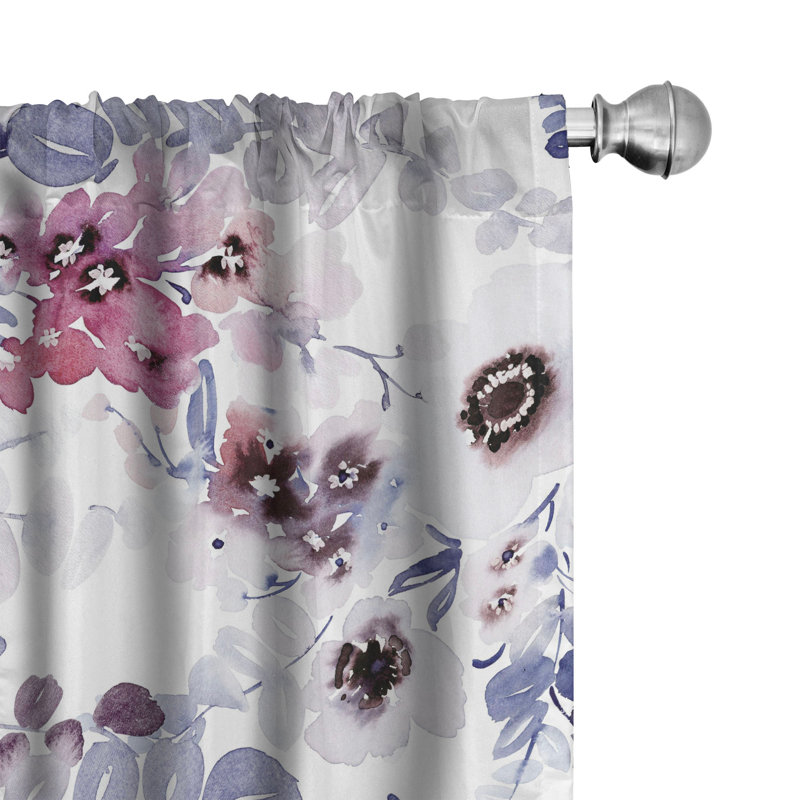 Semi Sheer Curtain Pair, 28" W x 84" L