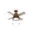 Ventilateur de plafond standard à 4 pales de 36 po avec ensemble d'éclairage inclus Loki-90709066