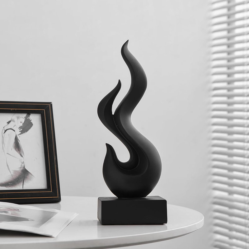 Flame Statue, Black