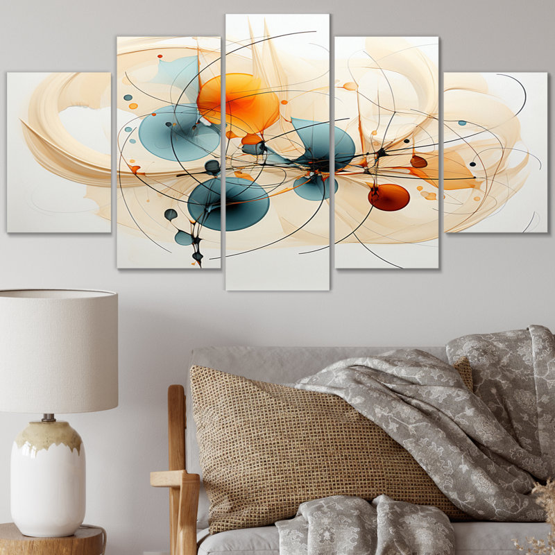 Corayma - Modern Canvas Print - 5 Panels