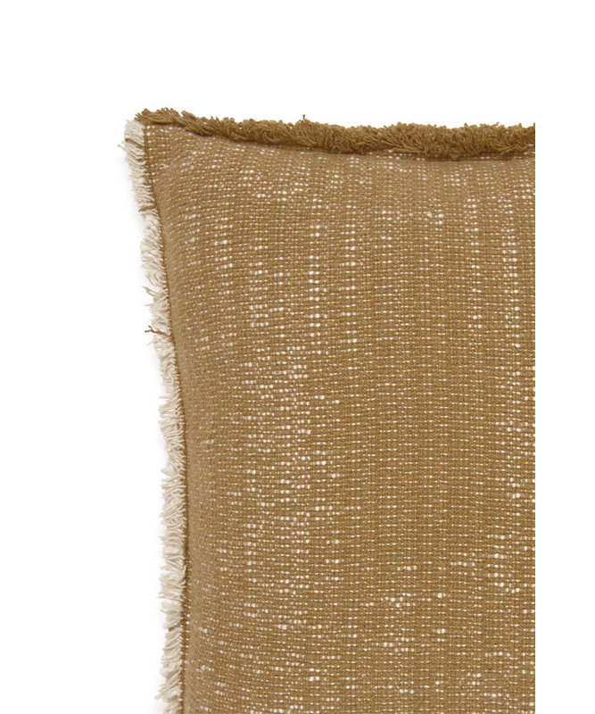 Handloom Cushion, Square 18", Ochre