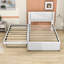 Lit plateforme double tapissier avec couchette simple Juvraj-220057455