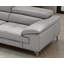 Causeuse en cuir Seemab en gris