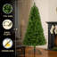 Arbre de Noël artificiel non éclairé 7 pi, arbre de Noël classique en PVC vert avec 775 pointes, branches articulées et support en métal robuste et pliable