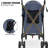 4 Wheel Folding Pet Stroller, Foldable Dog Jogger Stroller with Adjustable Canopy and Mesh Window-107312774