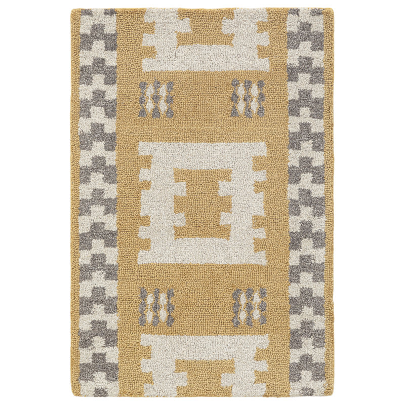 Tapis rectangulaire en laine Elsey, Rectangulaire 3 pi x 5 pi