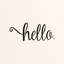 Adhésif décoratif «Hello»-1845661991