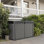 Remise de rangement extérieure horizontale en résine durable solide de 6,2 x 4,3 pi Keter Premier