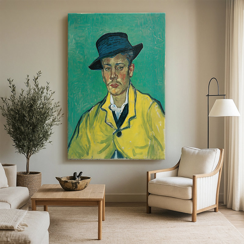 Portrait de Armand Roulin - Toile tendue par Vincent Van Gogh, 32 x 48