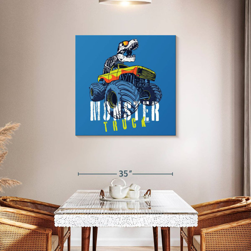 Mehar T-Rex Monster Truck, 36" H x 36" W