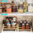 Freestanding Wood Spice Rack with Adjustable Racks
