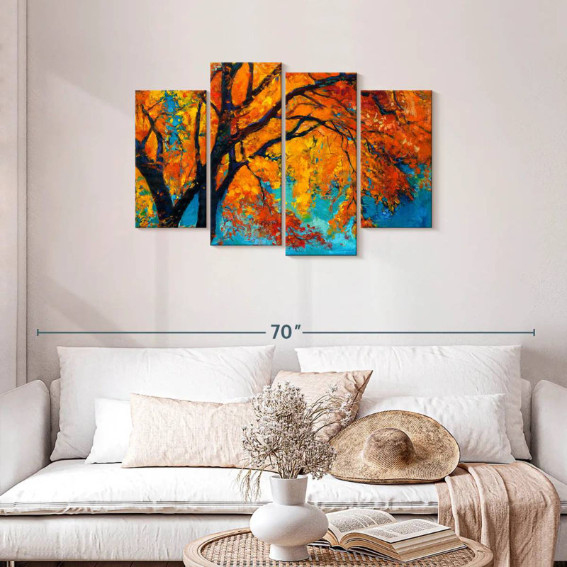 Harnek Vivid Autumn Tree, 27" H x 43" W