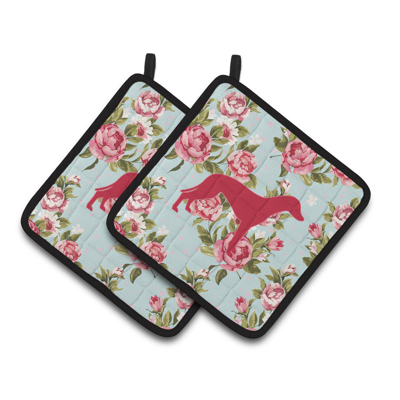 East Urban Home Floral Polyester Potholder