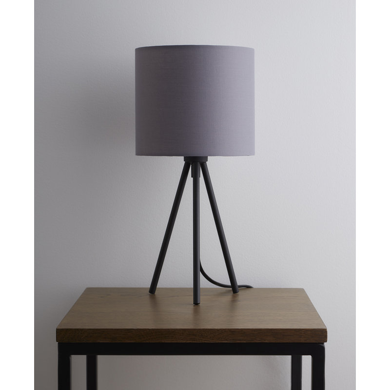 Douglas Metal Tripod Lamp, Grey